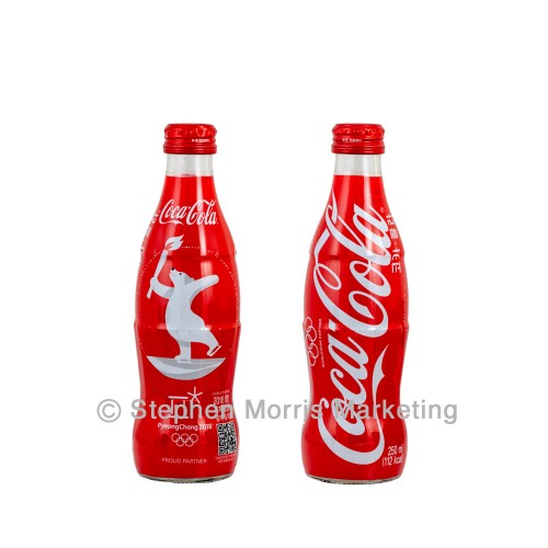 2016 Korea glass bottle. PyeongChang 2018 Olympics.